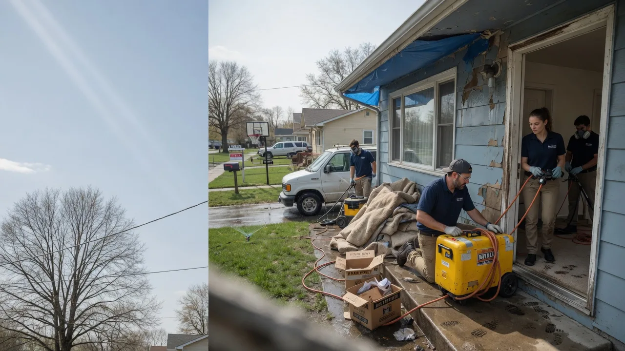 Basement Flood Cleanup in Como, TX near me